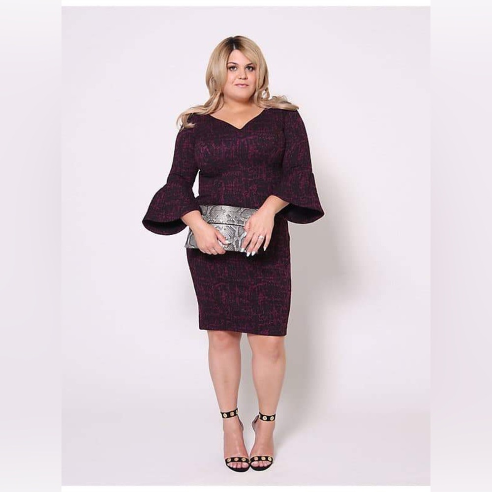Christian Siriano Bell Sleeve Dress